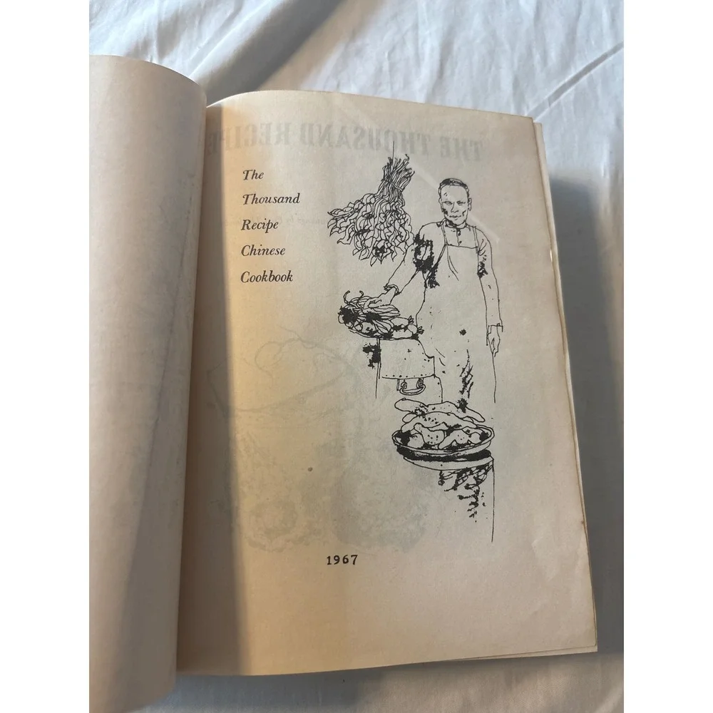 Gloria Bley Miller The Thousand Recipe Chinese Cookbook 1967 Hardcover